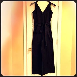 Black zip up jumpsuit